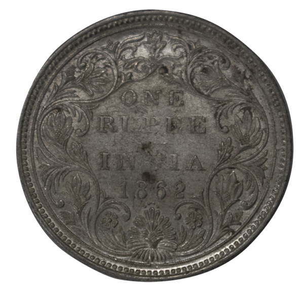 1866 Victoria Empress 0/4 One Rupee