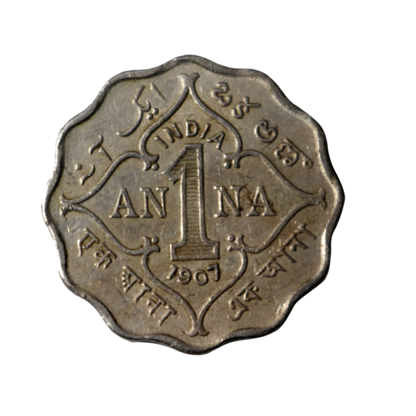 1907 Edward VII 1 Anna Coin