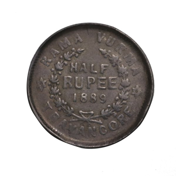 1889 1/2 Rupee