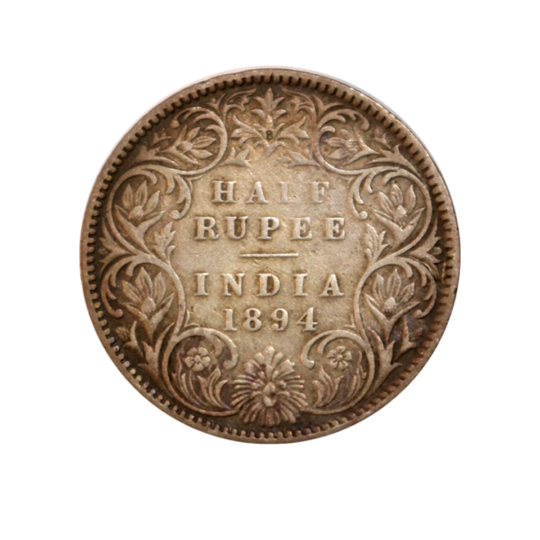 1894 B.I 1/2 Rupee